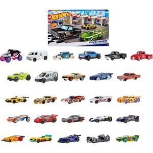 Hot Wheels HW ABC Racers 26 Car Pack 1:64 Diecast Toy Cars & Trucks Set (HKL76)
